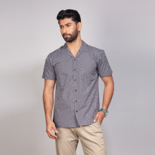 Cuban Collar Shirt_Regular Fit