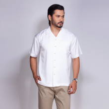 Cuban Collar Shirt_Drop Shoulder